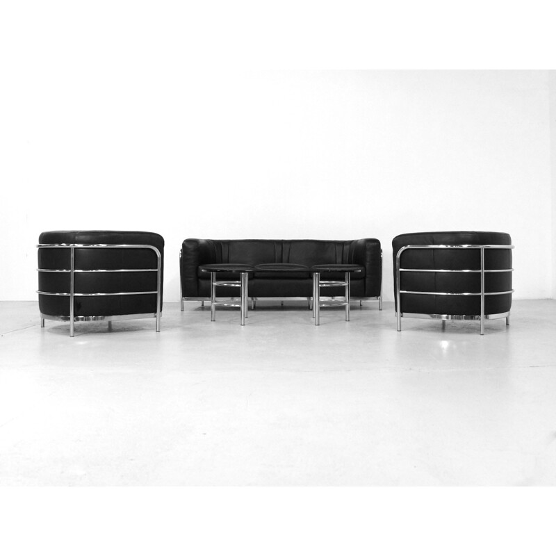 Vintage Sofa Set and coffee table by Paolo Lomazzi for Zanotta Onda - 1980s