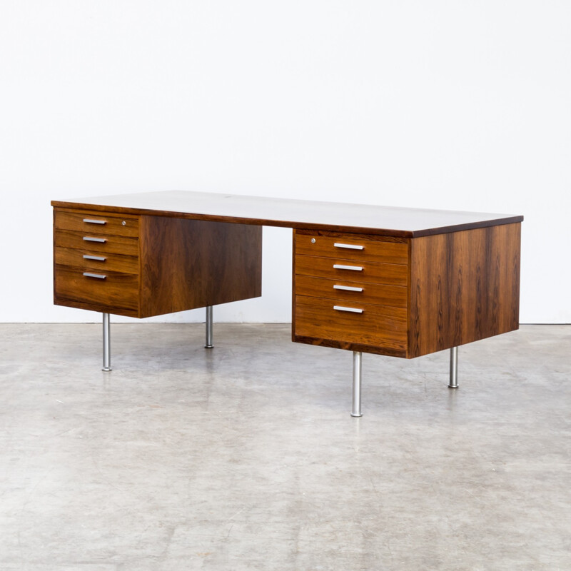 Vintage rosewood writing desk by Kai Kristiansen for Feldballes Møbelfabrik - 1960s