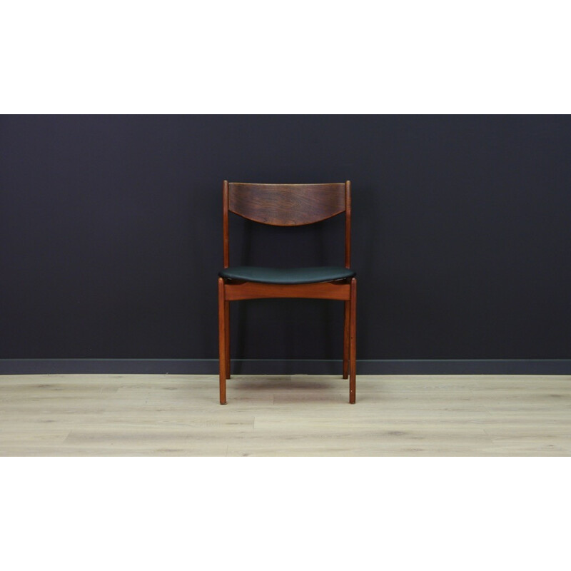 Vintage scandinavian black chair - 1960s