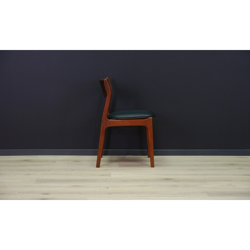 Vintage scandinavian black chair - 1960s