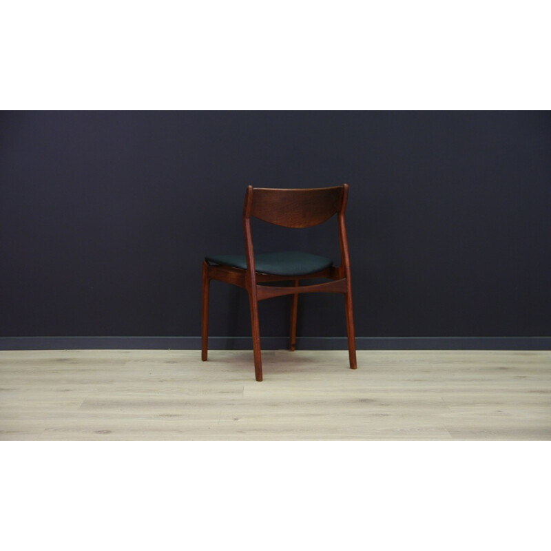 Vintage scandinavian black chair - 1960s