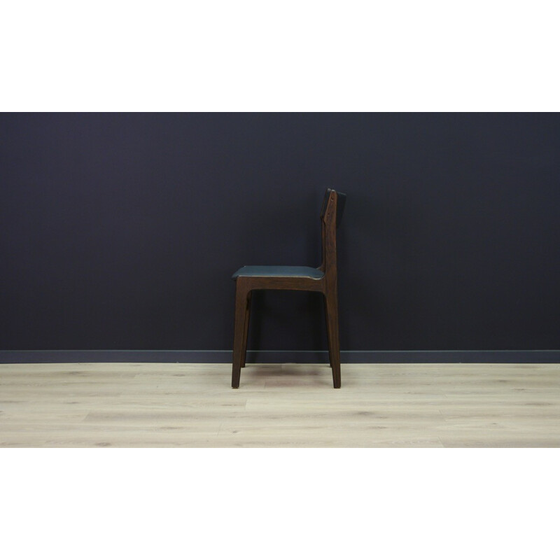 Suite de 6 chaises danoises vintage en chêne - 1960