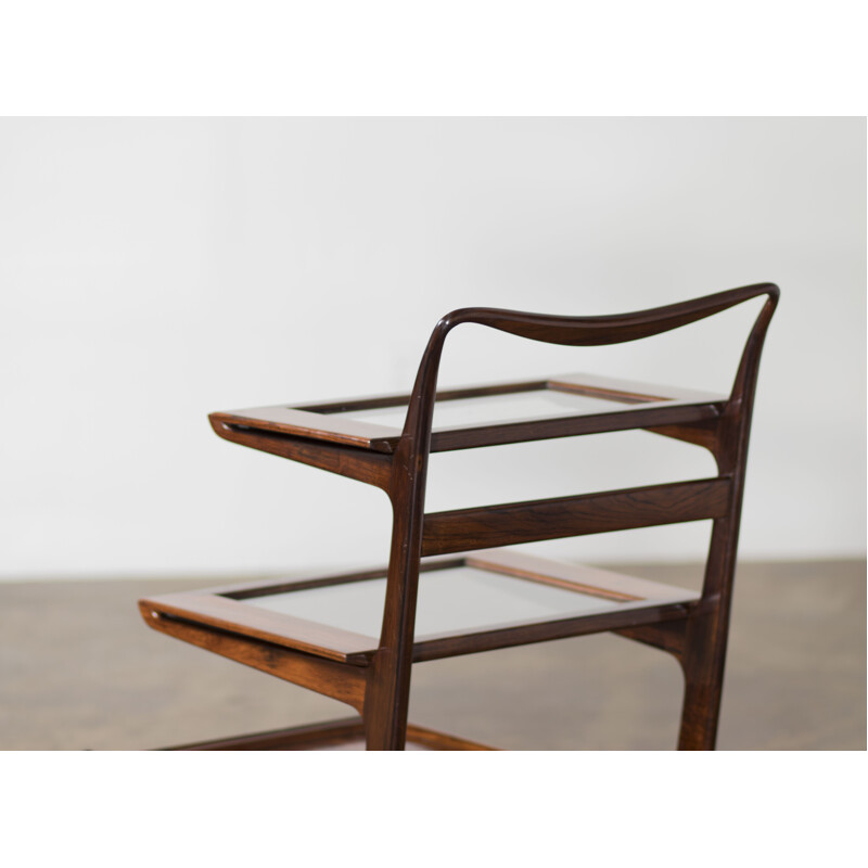 Brazilian Bar Cart in rosewood by Forma Sao Paulo - 1955