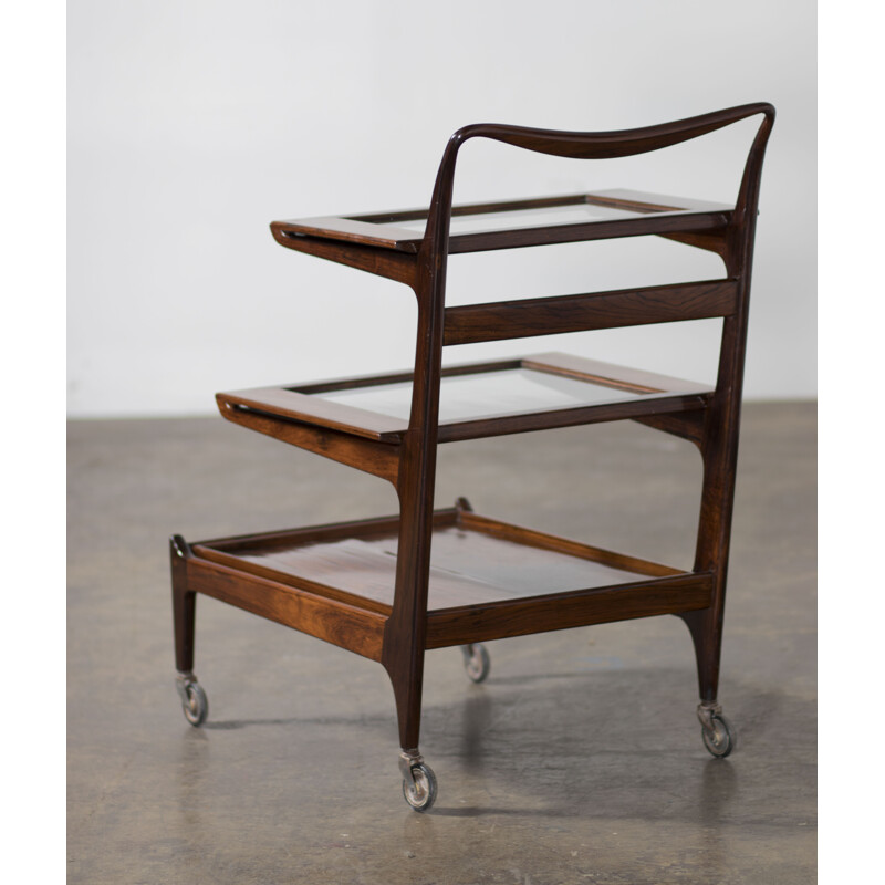 Brazilian Bar Cart in rosewood by Forma Sao Paulo - 1955