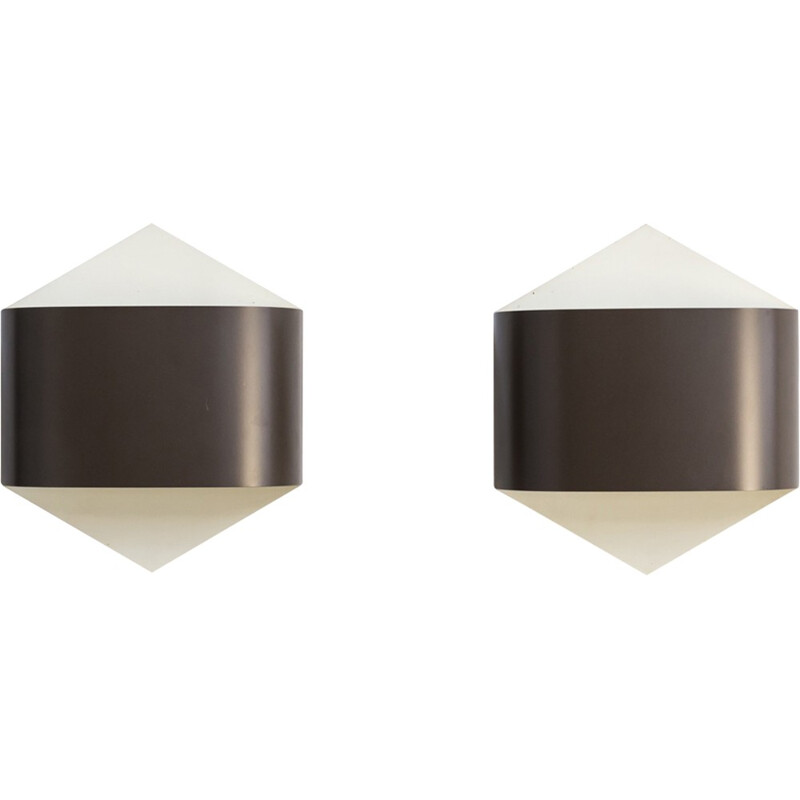 Vintage pair of wall sconces by Rolf Krüger & Dieter Witte wall sconces by Staff Germany - 1960s