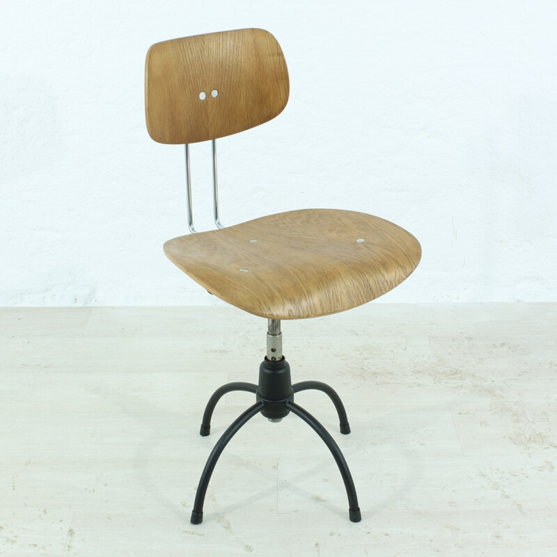 Vintage teak office chair by Egon Eiermann - 1960s