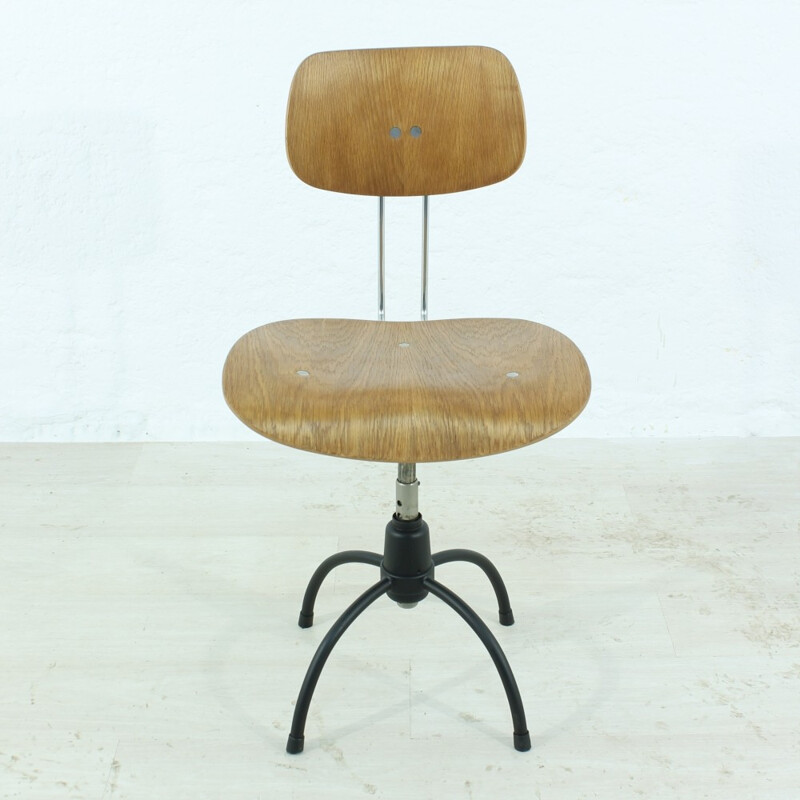 Vintage teak office chair by Egon Eiermann - 1960s