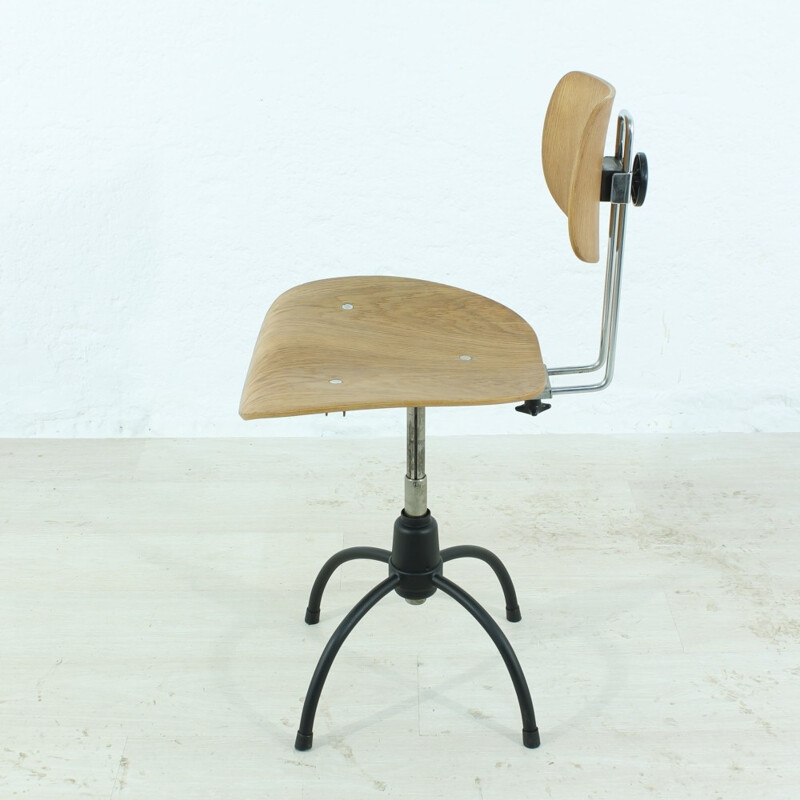 Chaise de bureau SE40 en teck vintage par Egon Eiermann - 1960