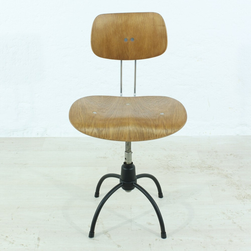 Vintage teak office chair by Egon Eiermann - 1960s