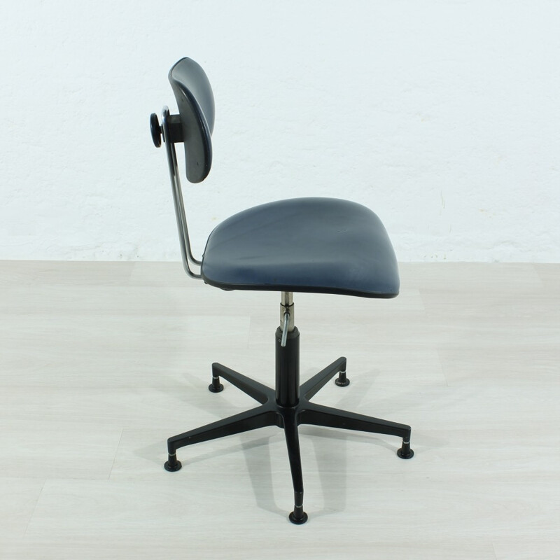 Vintage black office chair by Egon Eiermann - 1960s