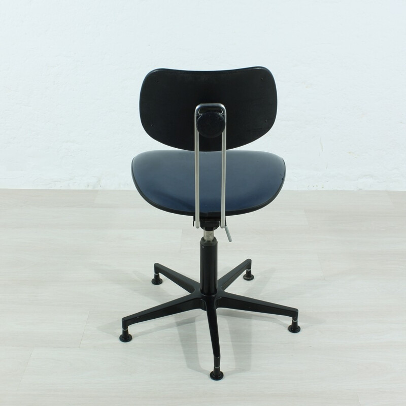 Vintage black office chair by Egon Eiermann - 1960s