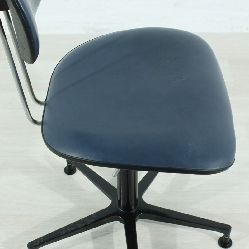 Vintage black office chair by Egon Eiermann - 1960s