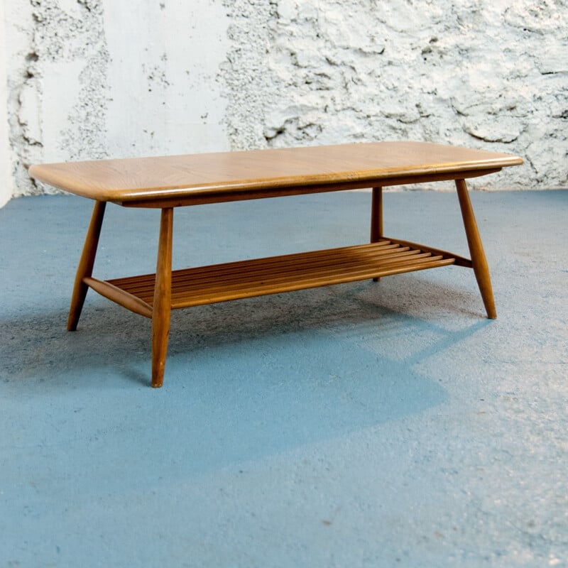 Table basse Ercol vintage 104cm - 1960