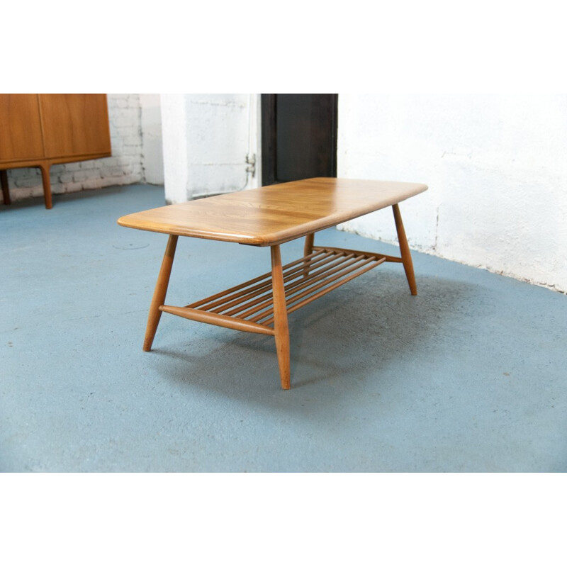 Mid-century Ercol coffee table 104cm - 1960s