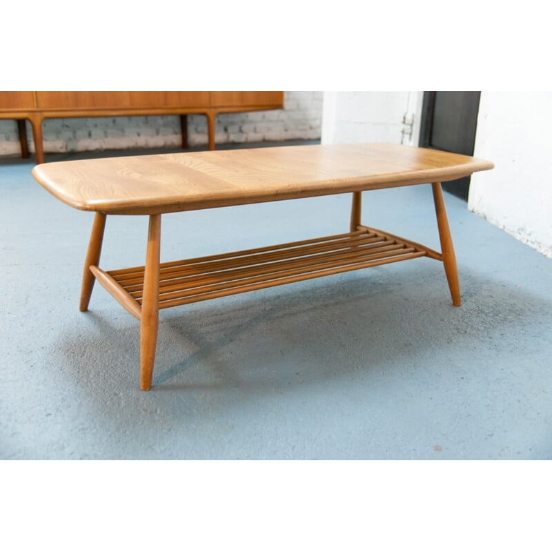 Mid-century Ercol coffee table 104cm - 1960s