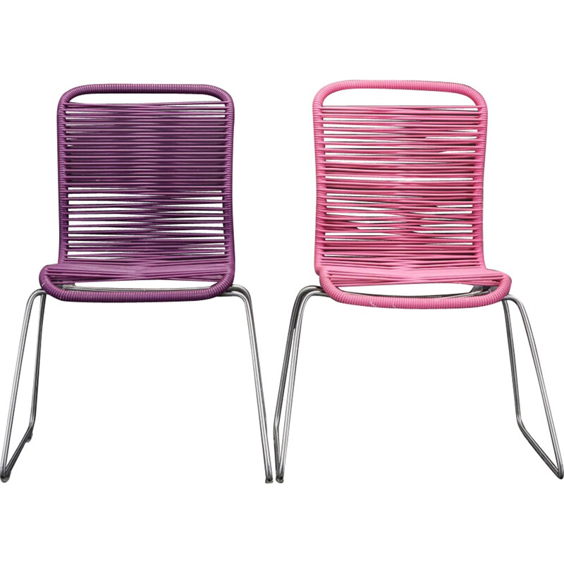 2 chaises Tivoli vintage pour enfants, Verner Panton - 1950