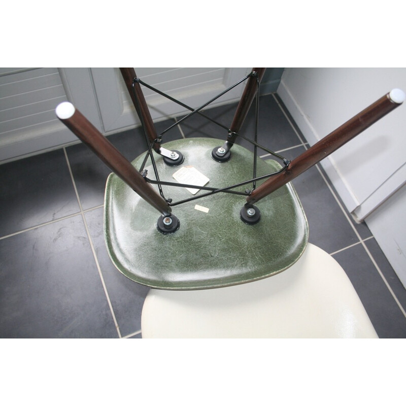DSW forest green chair in fibreglass, EAMES - 1960s
