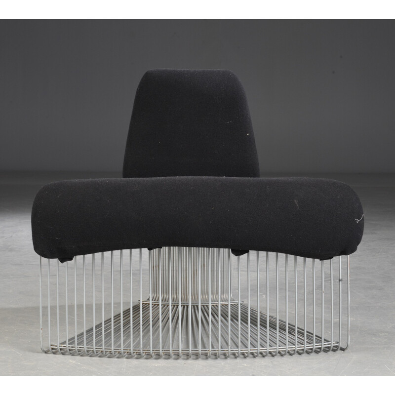 Vintage black armchair by Verner Panton - 1970s
