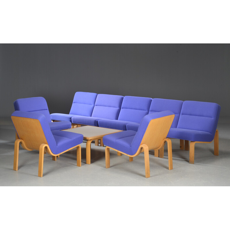 Vintage set of living room by Rud Thygesen and Johnny Sørensen for Magnus Olesen - 1980s