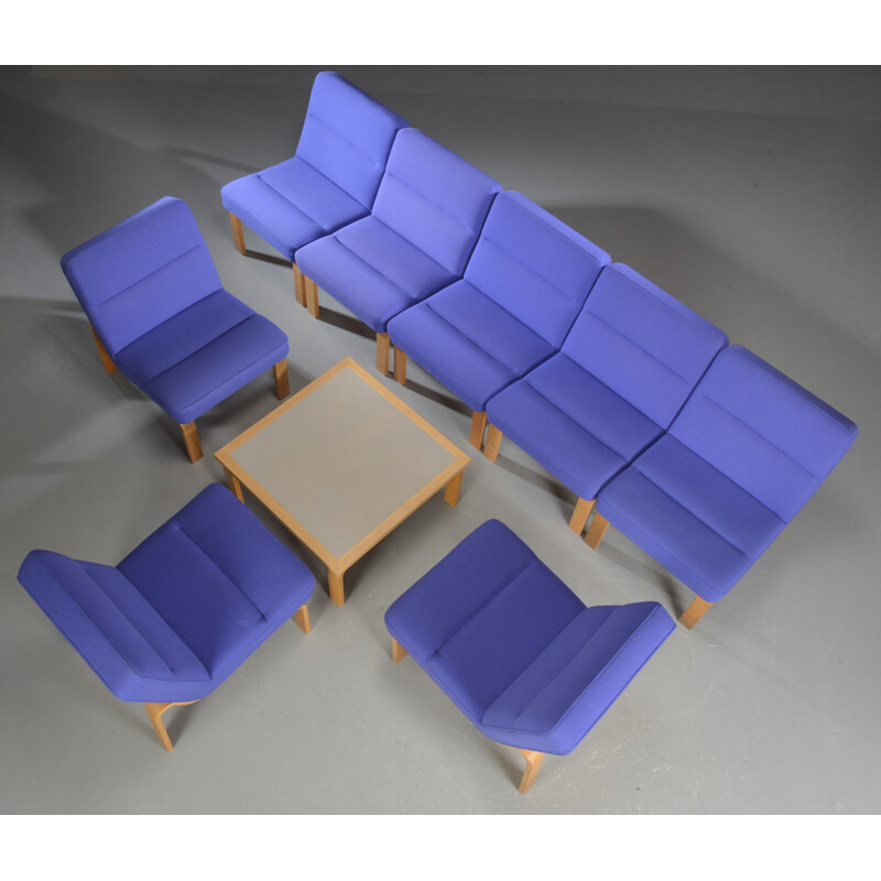 Vintage set of living room by Rud Thygesen and Johnny Sørensen for Magnus Olesen - 1980s