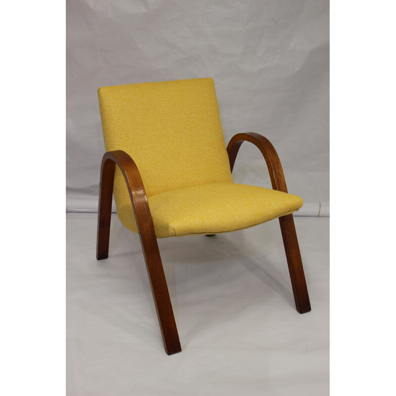 Vintage Wood Bow Steiner Armchair - 1950s