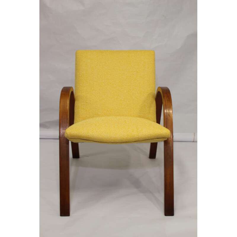 Vintage Wood Bow Steiner Armchair - 1950s