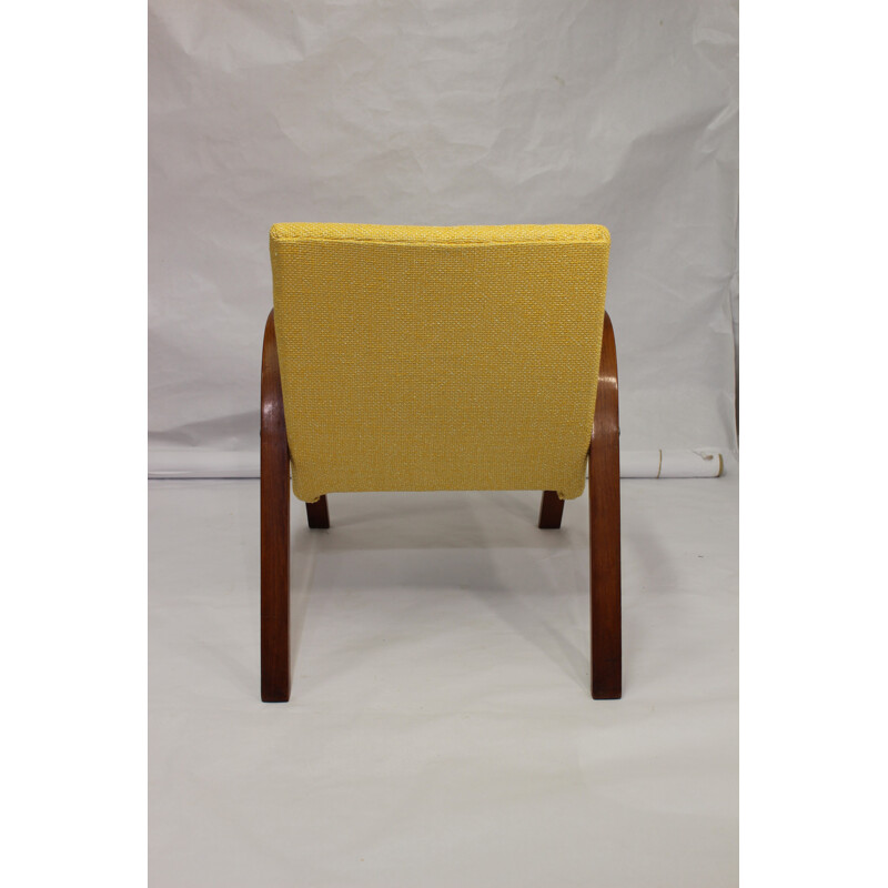 Vintage Wood Bow Steiner Armchair - 1950s