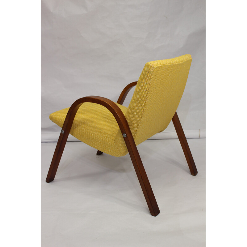 Vintage Wood Bow Steiner Armchair - 1950s