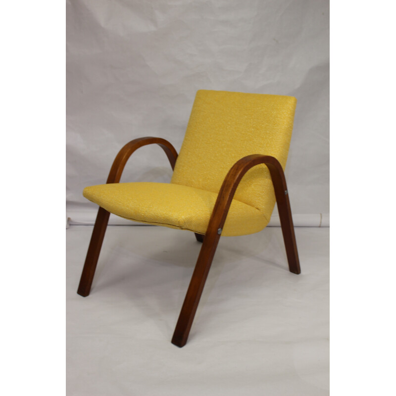 Vintage Wood Bow Steiner Armchair - 1950s