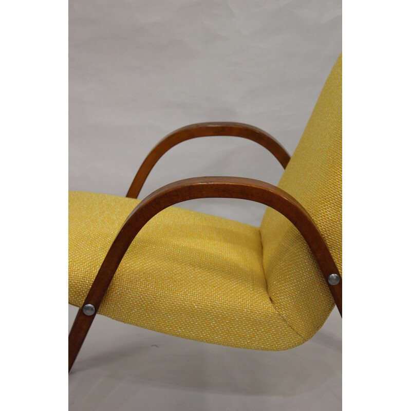 Vintage Wood Bow Steiner Armchair - 1950s