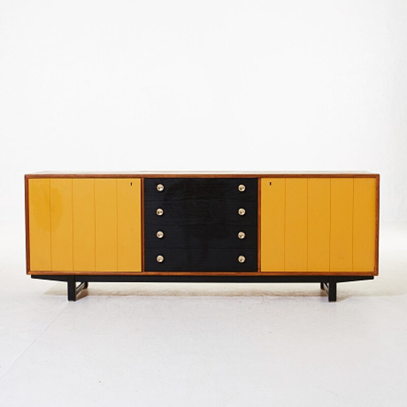 Vintage danish highboard in teak - 1960s