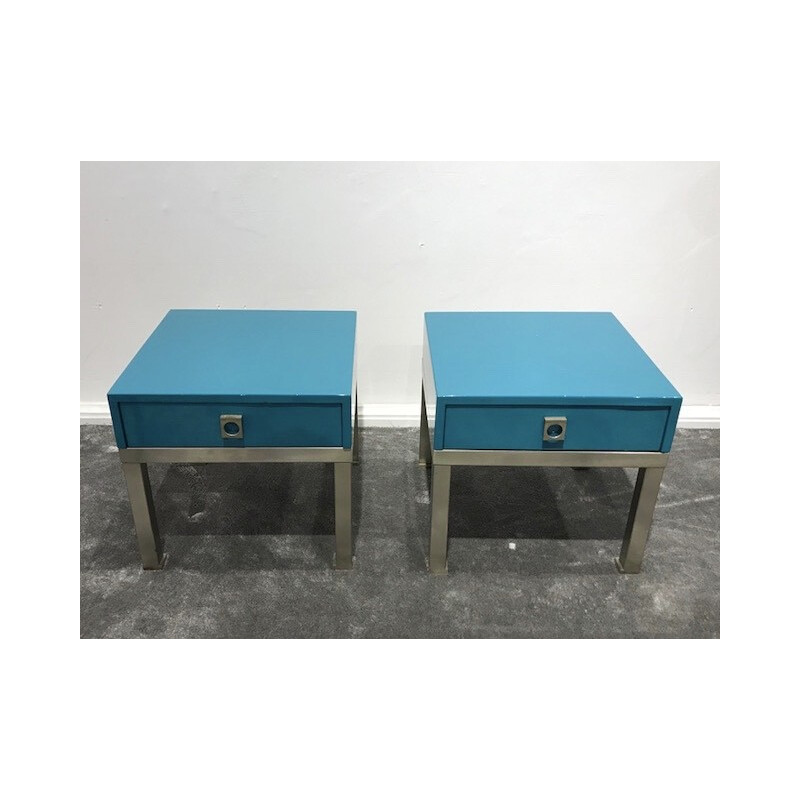 Set of 2 bedside tables by Guy Lefevre for Maison Jansen - 1970s