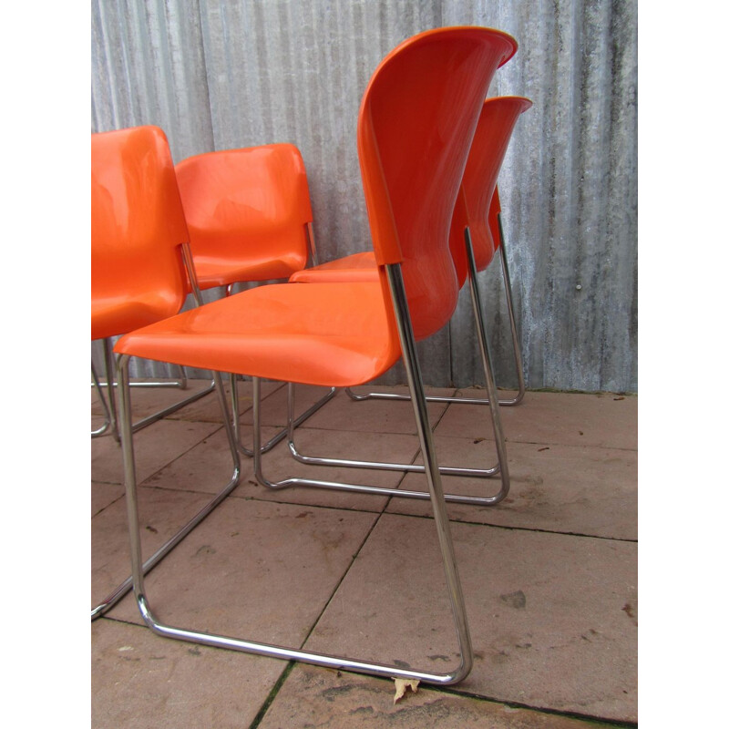 Set of 6 SM 400 Swing Chairs, Gerd LANGE - 1960s