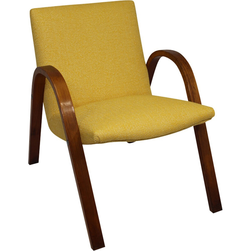 Vintage Wood Bow Steiner Armchair - 1950s