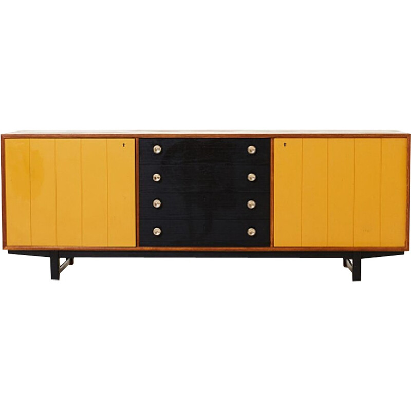 Vintage danish highboard in teak - 1960s