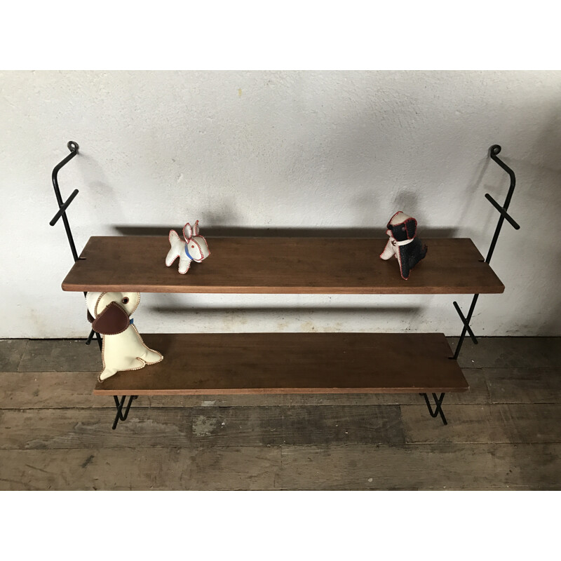 Mid-century wall hanging shelf - 1950s