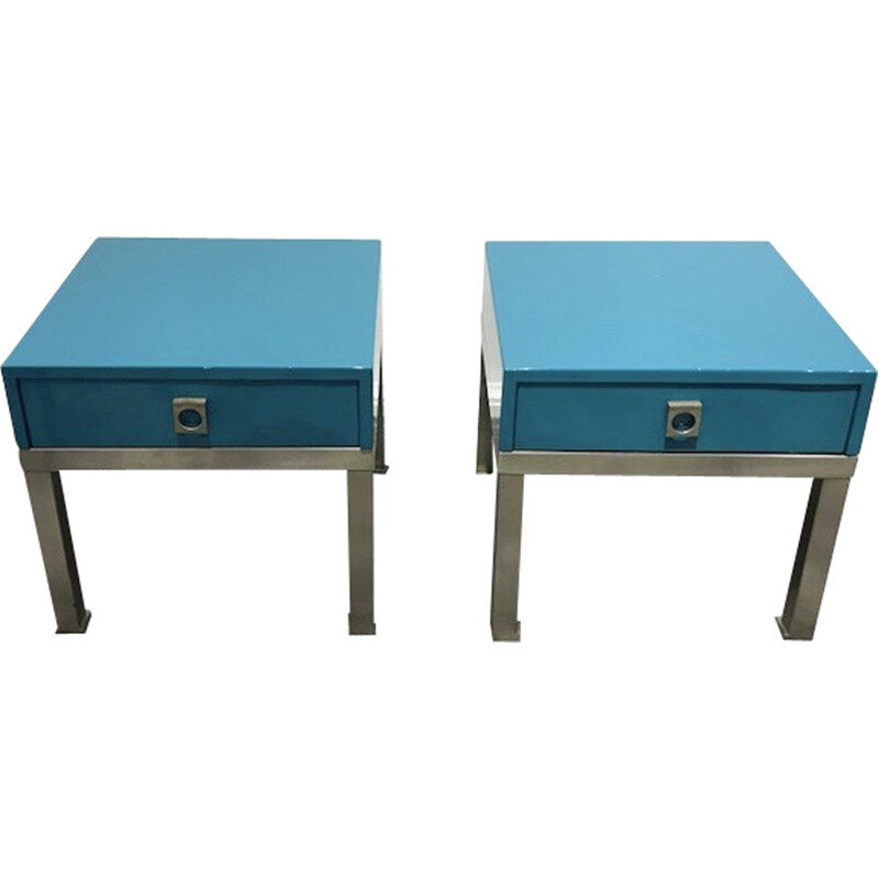 Set of 2 bedside tables by Guy Lefevre for Maison Jansen - 1970s