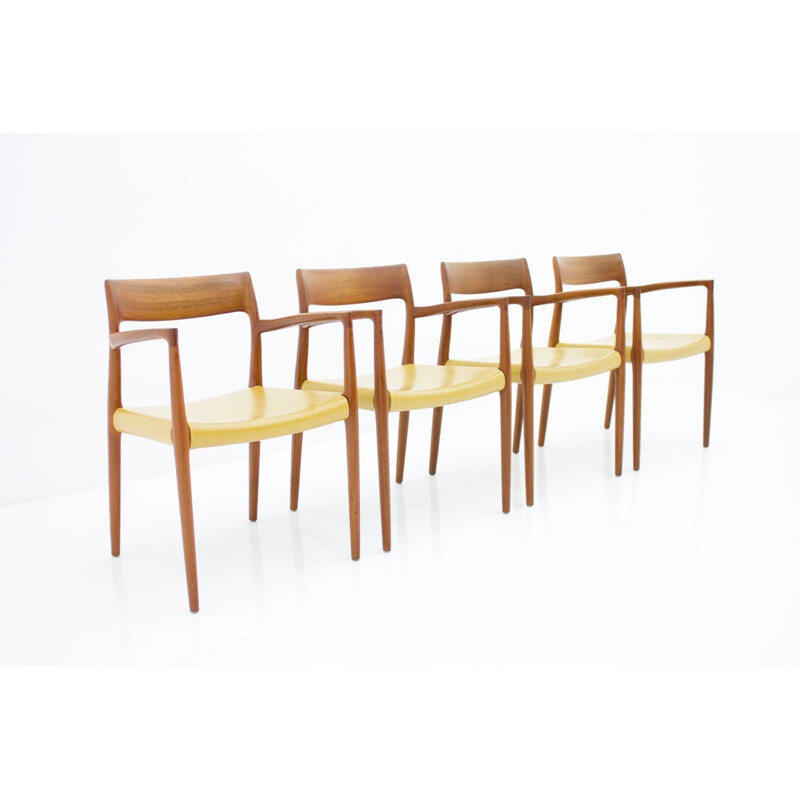 Ensemble de chaises modèle 57 de Niels O. Moller - 1960