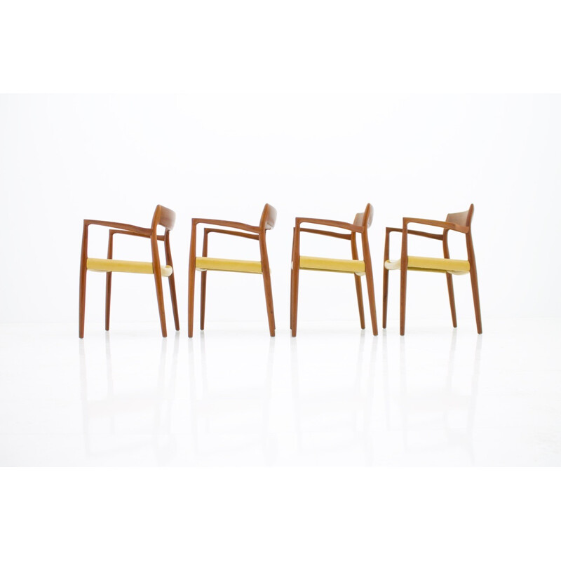 Set of Four Model 57 Desk Chairs by Niels O. Moller - 1960s