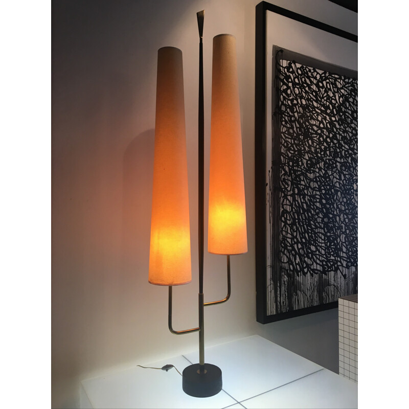 Floor vintage lamp by Boris Lacroix for Lunel - 1950s