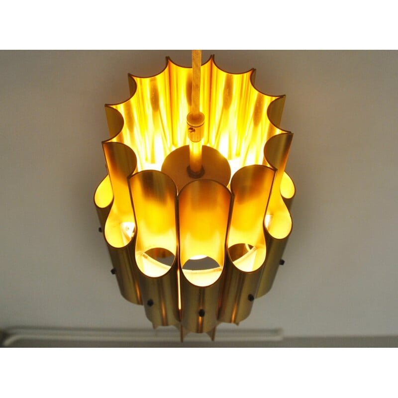 Vintage Pan Pendant Lamp by Bent Karlby for LYFA  - 1960s