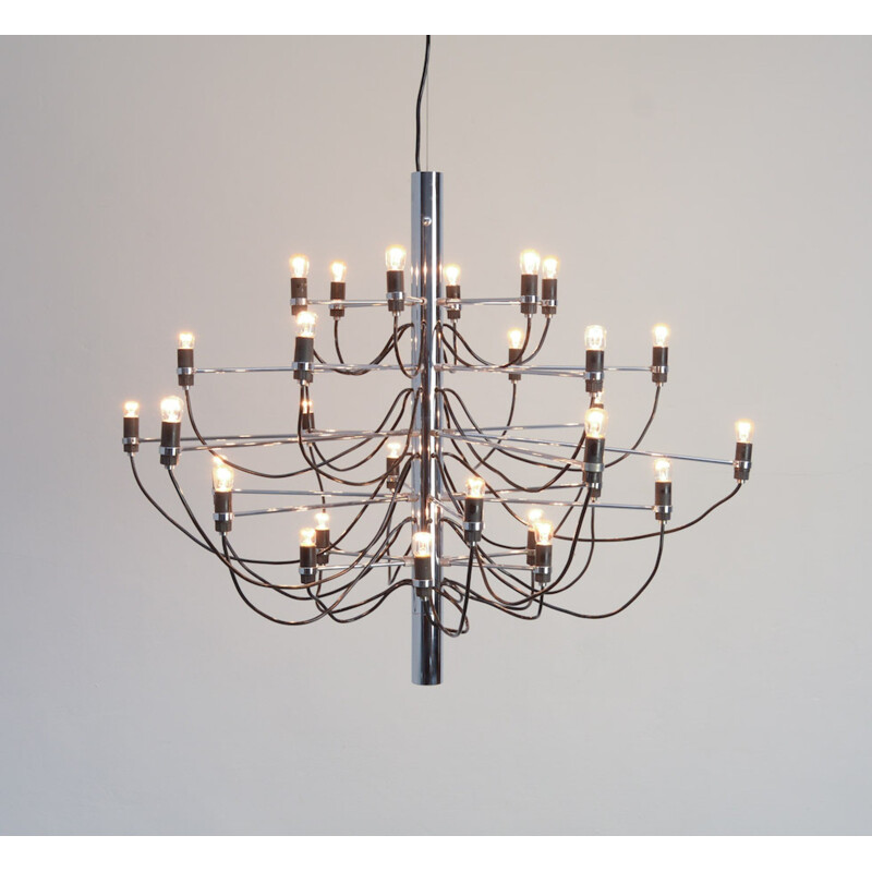 Vintage chandelier by Gino Sarfatti - 1950s