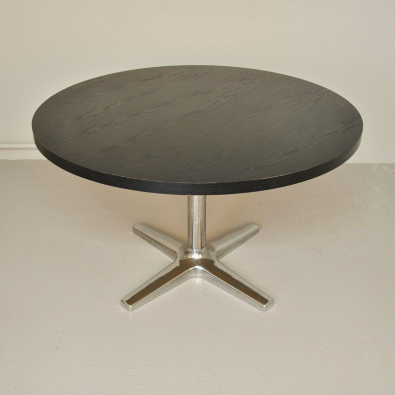 Vintage dutch round dining table  - 1970s
