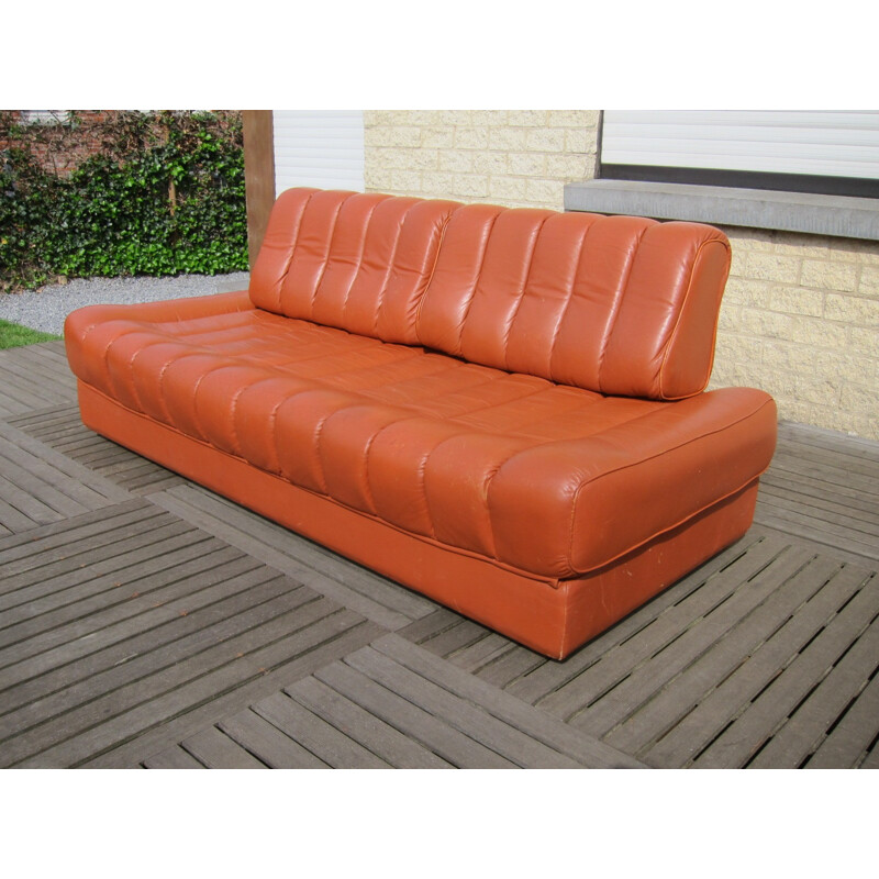 Sofa Daybed "DS85" in leather by De Sede - 1960s                                               De Sede ds-85 sofadaybed 