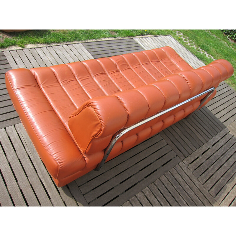 Sofa Daybed "DS85" in leather by De Sede - 1960s                                               De Sede ds-85 sofadaybed 