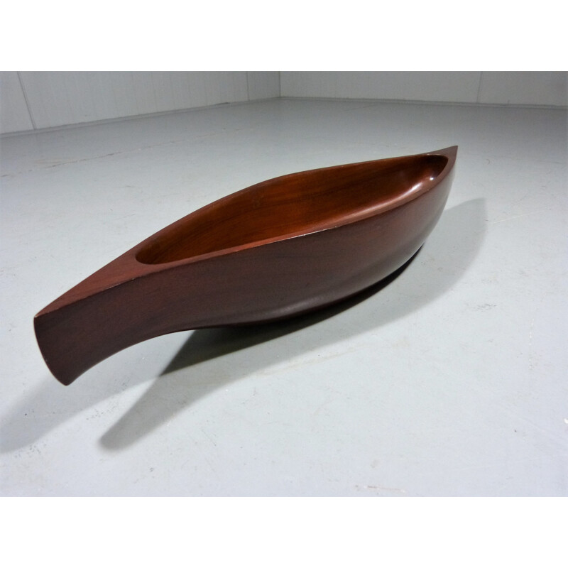 Vintage Danish Teak Salad Bowl & Cutlery - 1960s