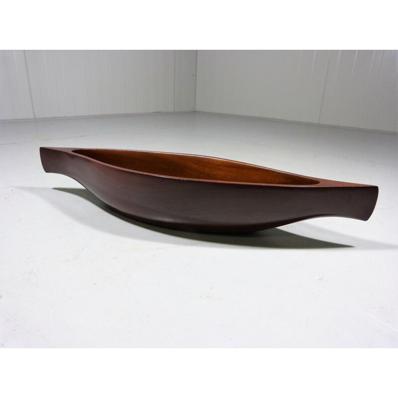 Vintage Danish Teak Salad Bowl & Cutlery - 1960s