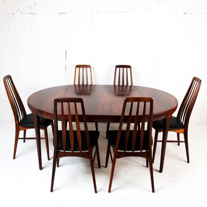 Danish dining table in rosewood, Ib KOFOD-LARSEN - 1960s