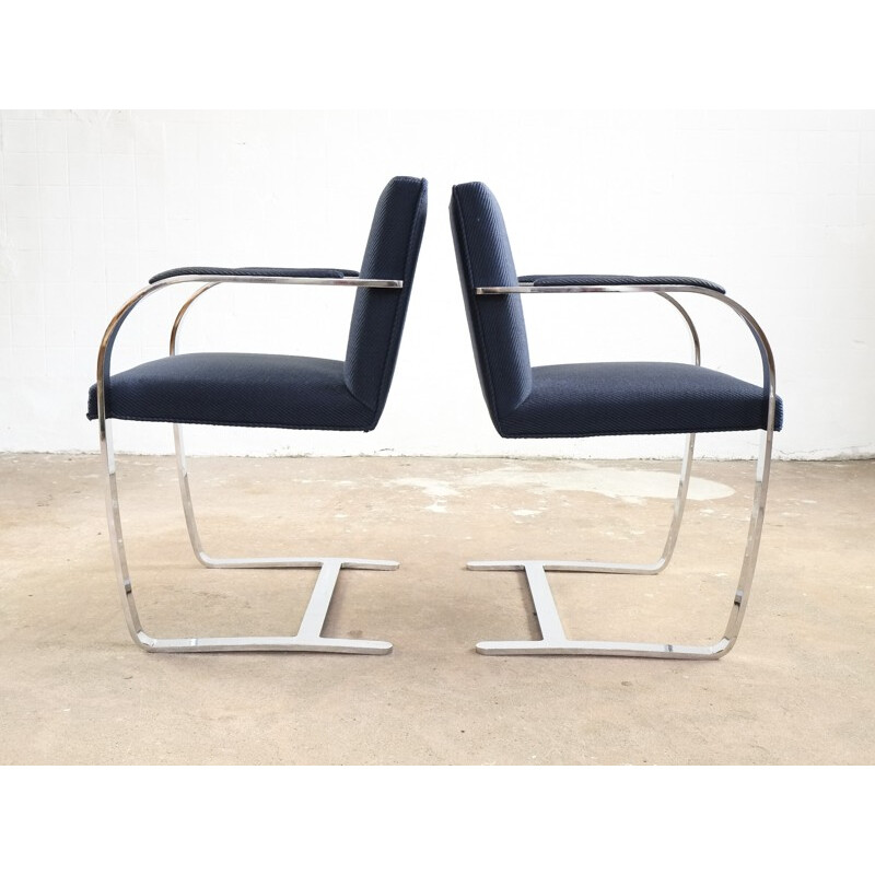 Vintage Set of 6 "BRNO" chairs by Ludwig Mies van der Rohe for Knoll International - 1930s