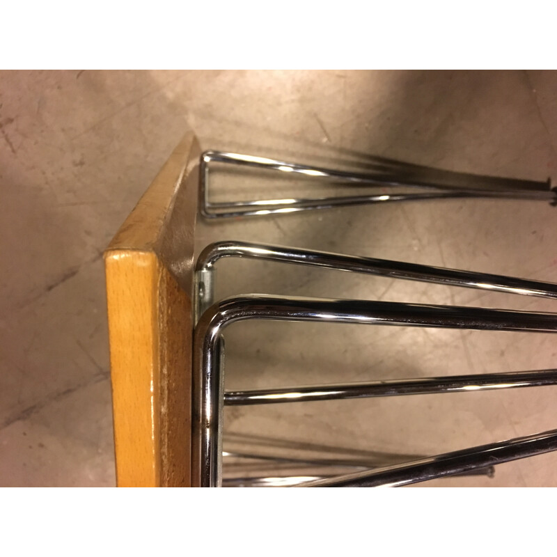 Tavolo Square Span Leg in frassino di Piet Hein Eek per Fritz Hansen, 1970